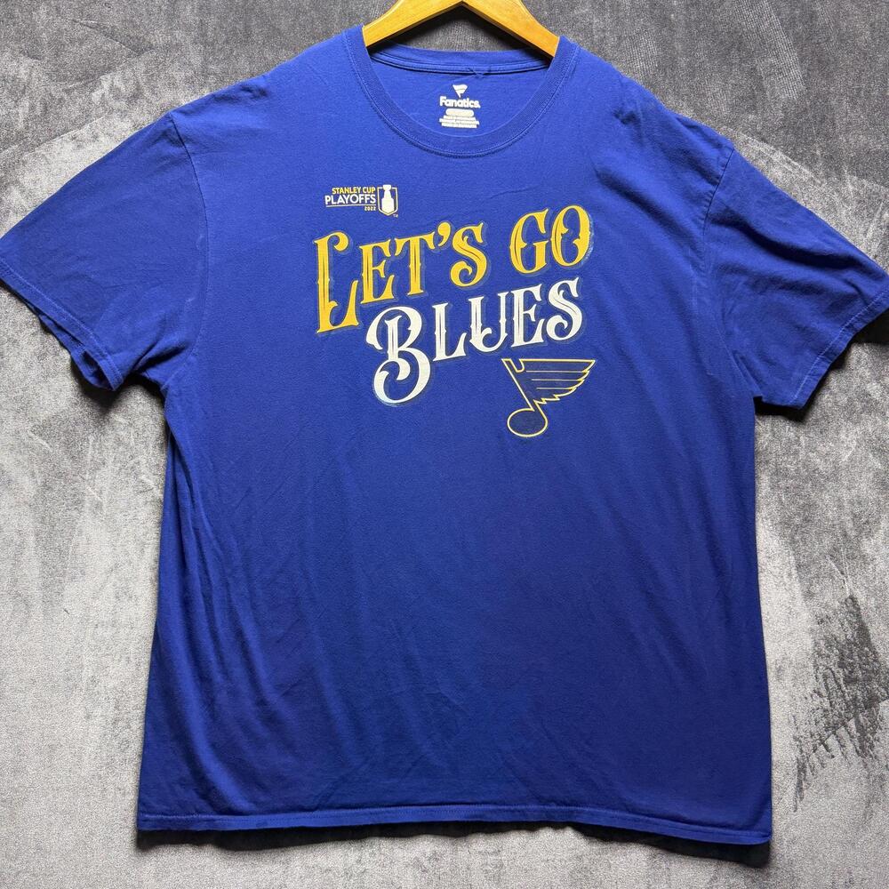 Fanatics T-Shirt Mens Blue St Louis Blues NHL Stanley Cup Playoffs